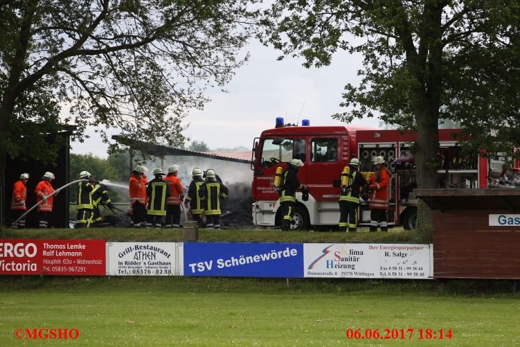 Feuermeldung Schönewörde, Schützenstraße